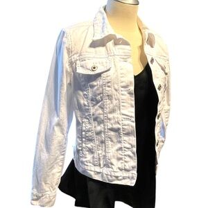 Gap 1969 White Short Jean Jacket - Small